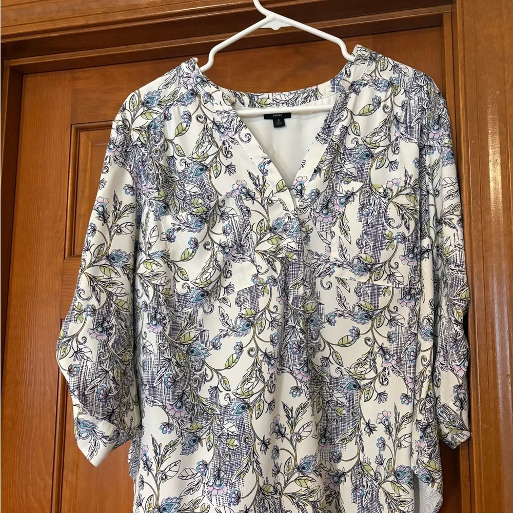 Torrid Harper Blouse Bundle - Floral, Cream, Olive - Picture 4 of 5